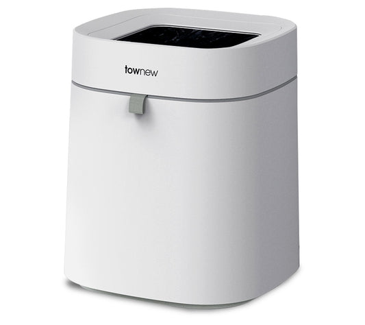 T02B White Self-Cleaning & Self-Changing 4.4-Gal Smart Trash