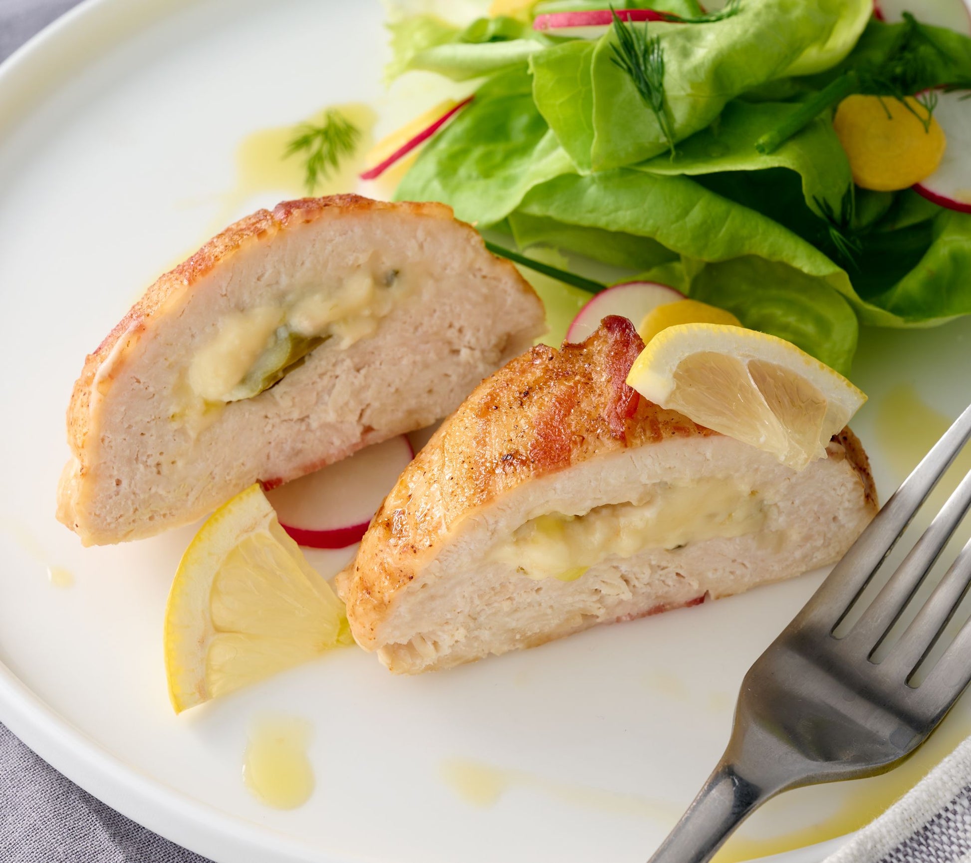 Robert Irvine (10) 6oz Bacon Wrapped and Stuffed Chicken Breasts