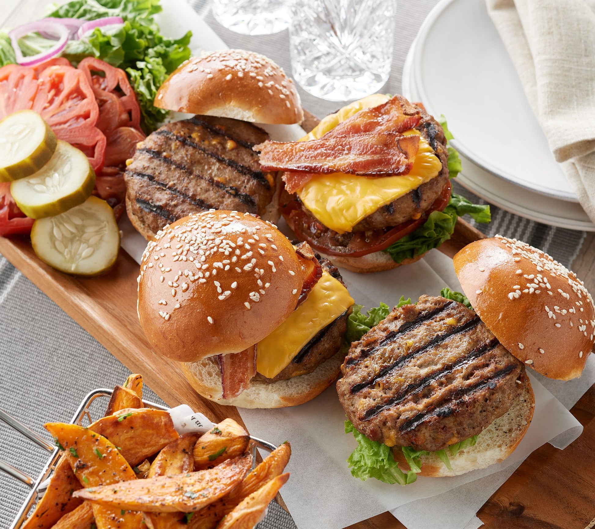 Rastelli's (20) 5.33-oz Black Angus Bacon Cheddar Burgers