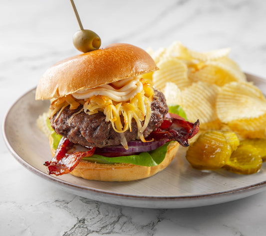 Rastelli's (48) 5 oz. Black An gus Triple Blen d Beef Burgers