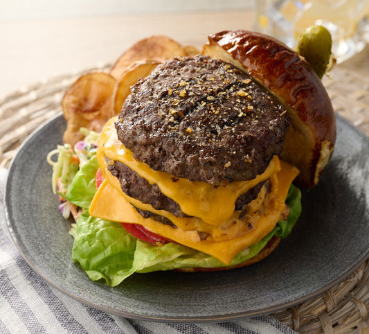 Agostino (12) 4oz Beef Brisket & Filet Mignon Blend Steakburgers