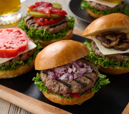Rastelli's (20) 4-oz Black Angus Triple Blend Beef Burgers