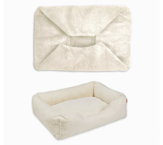 Fuzi Pets The Sammy Washable Plush Pet Bed w/ Xtra Cover - Med