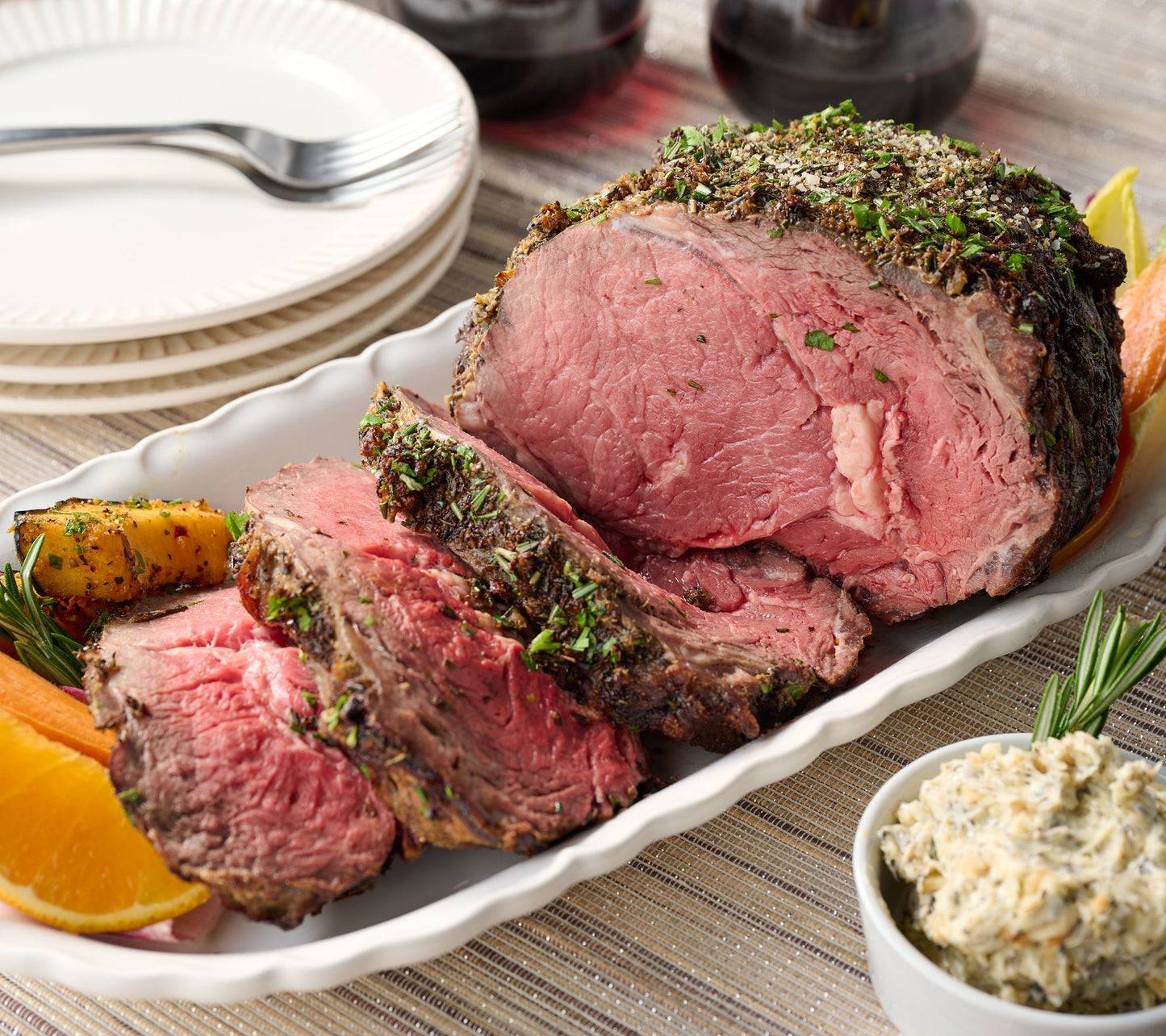 Rastelli's 5-lb Black Angus Prime Rib w/ 1-lb Butter