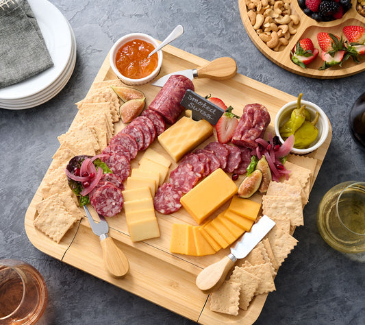 Sergio's 6-Piece Charcuterie Pairing w/Board & Knife Set