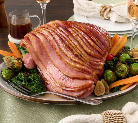 Kansas City Steak Co. 7.25-8.5 lb. Bone-In Ham with Glaze