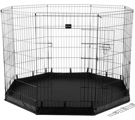 PETMAKER Dog Foldable Metal Exercise Puppy Extra-Tall Playpen