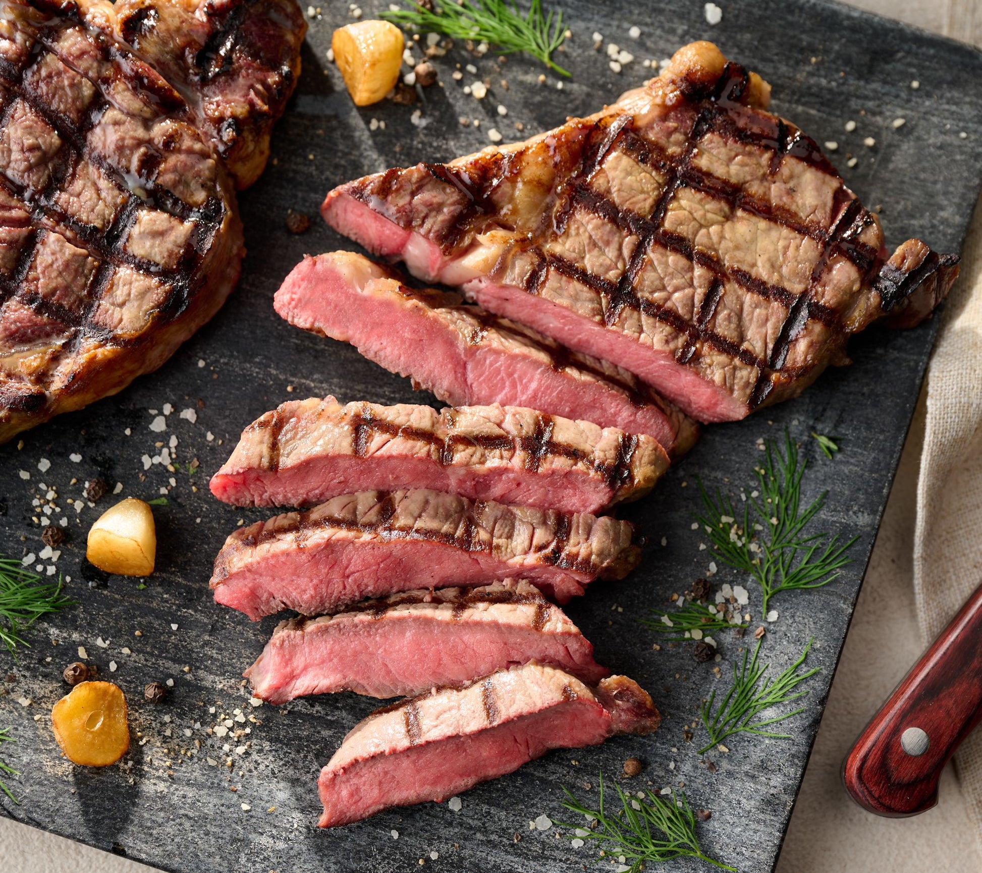 Rastelli's (10) 10-oz Black Angus Ribeye Steaks