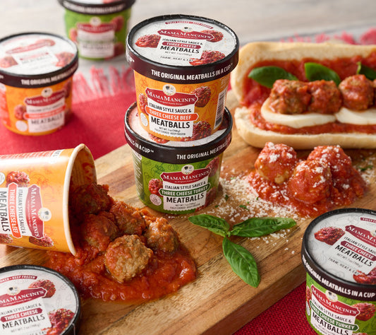 Mama Mancini's (12) 7-oz Beef or Turkey Meatballs in a Cup