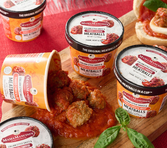 Mama Mancini's (12) 7-oz Cups Beef or Turkey Meatballs Auto-Delivery