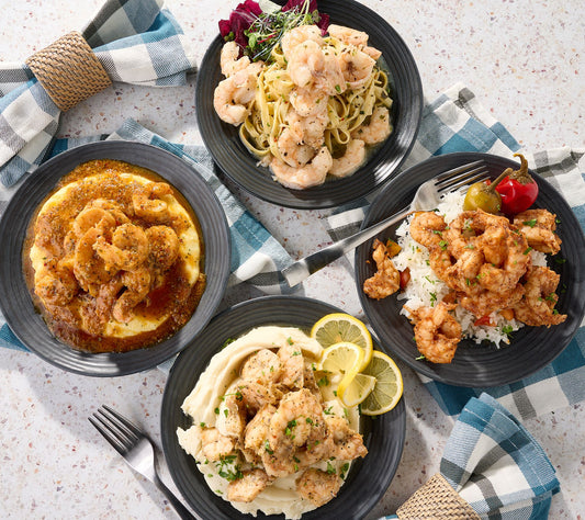 Prime Shrimp 4 Boil-in-Bag Saucy and Seasoned Shrimp Meals