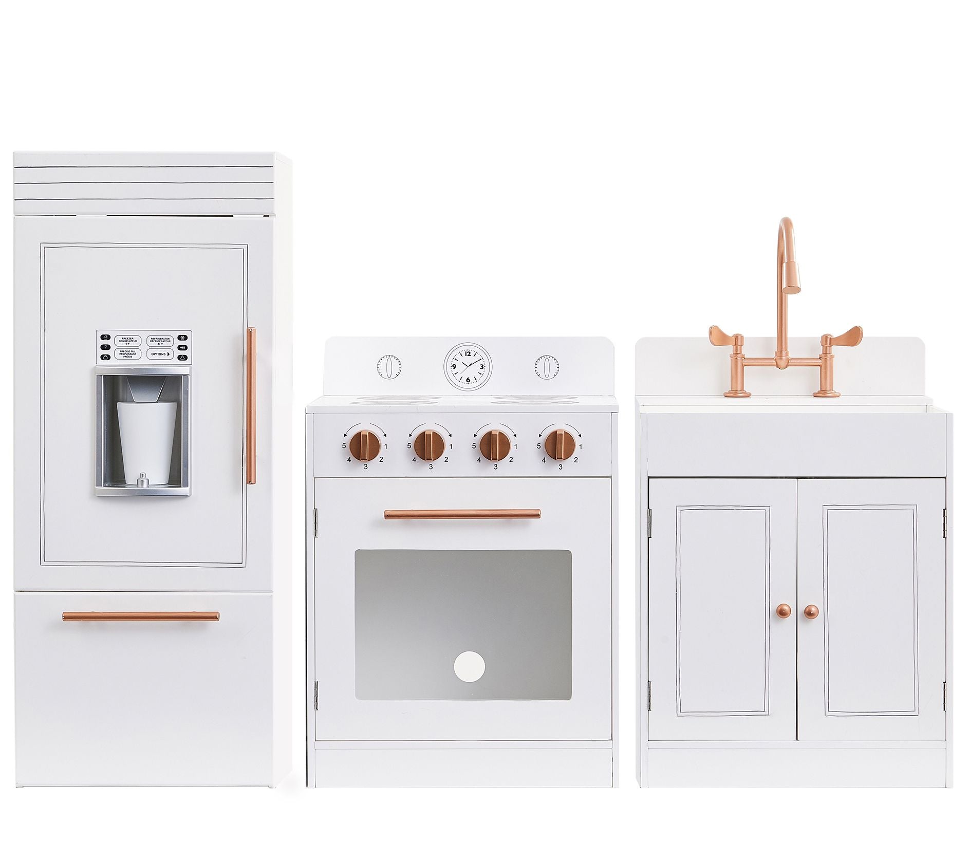 Teamson Kids Little Chef Paris Modern White Play Kitchen