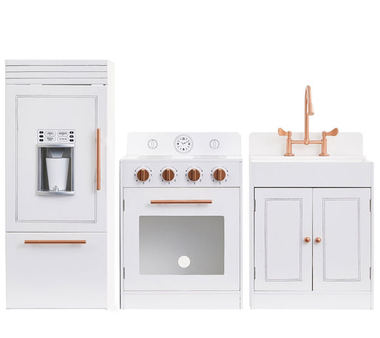 Teamson Kids Little Chef Paris Modern White Play Kitchen