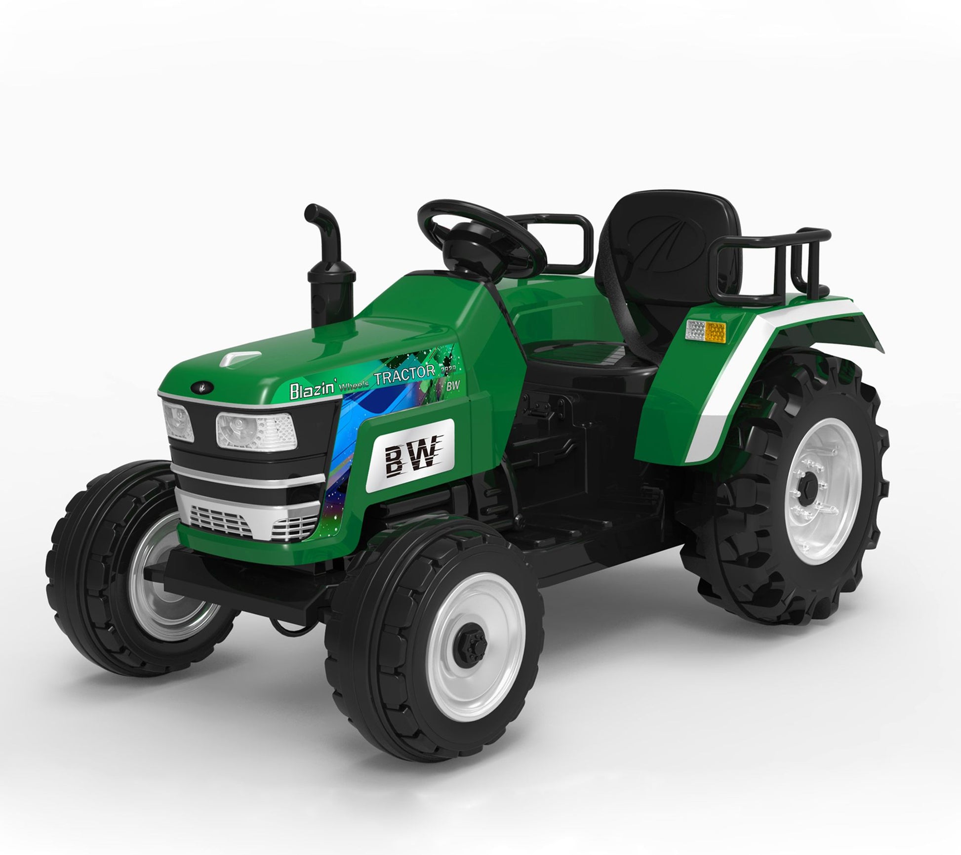 Blazin' Wheels Big Wheel Tractor Green