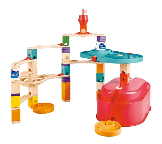 Hape Quadrilla Wooden Marble Run Construction Stack Track
