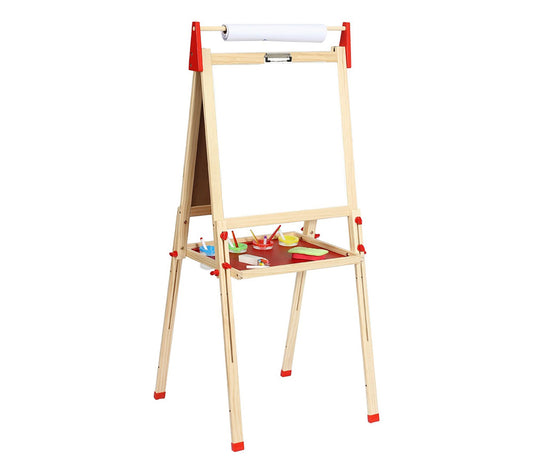 Easy Playhouse Wooden Whiteboard & Chalkboard Easel