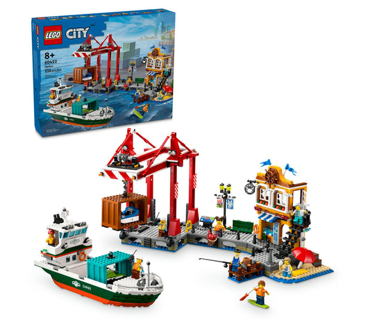 LEGO City Seaside Harbor with Cargo Ship Toy