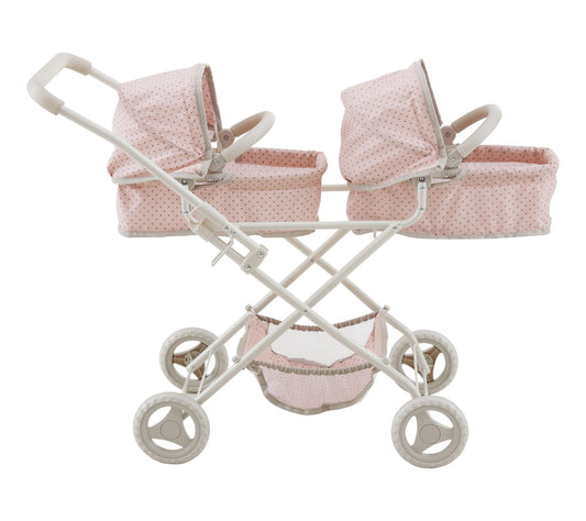 Olivia's Little World Doll Double Bassinet Stroller