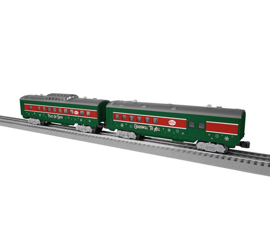 Lionel Sleigh Bell Limited Streamlined Passenger Car 2-Pack