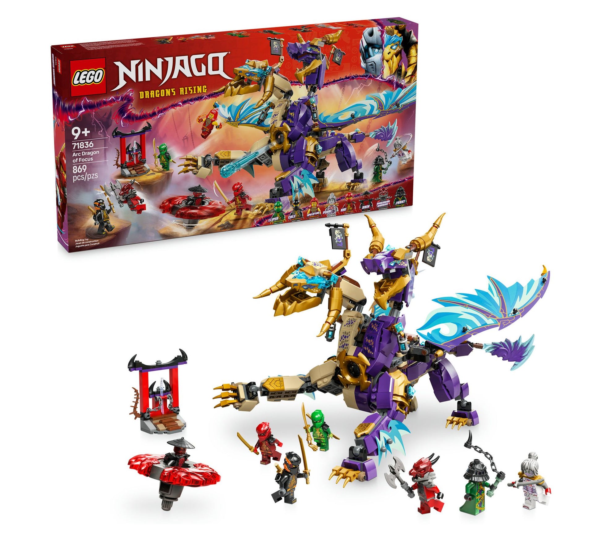 LEGO NINJAGO Arc Dragon of Focus Ninja Toy Set71836