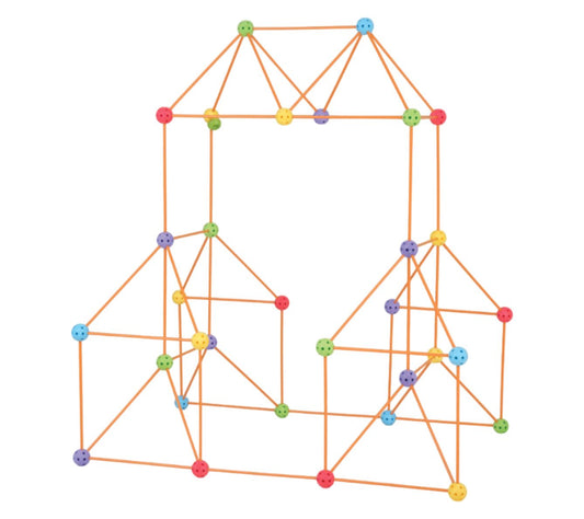 Everest Crazy Forts - Mega Kit, 108pc Rod & Ball Set