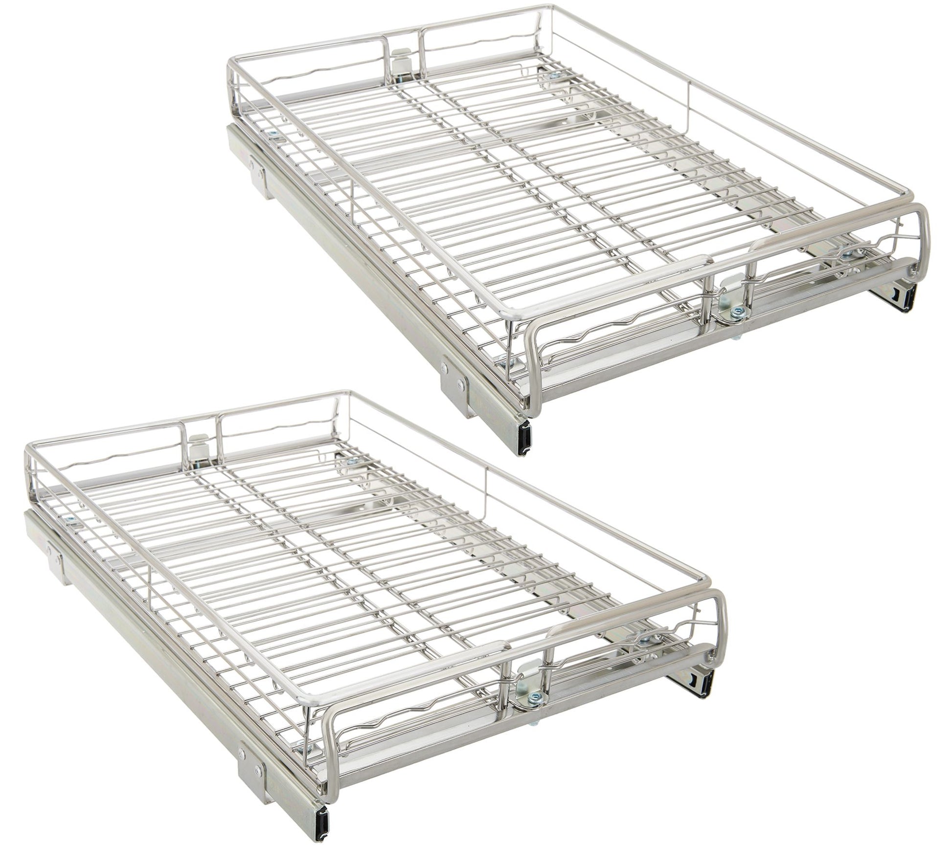 Pop-It Set of 2 Large Sliding Cabinet Drawer Organizers